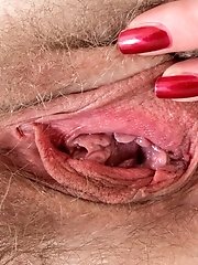 Whitney strips naked on the kitchen counter