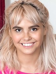 Candy Wallace exercises while stripping naked