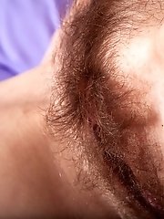 Stella strips from stockings to masturbate alone